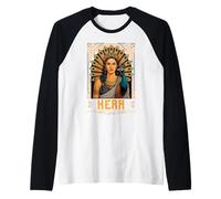 Rétro Hera Paon Grèce Antique Déesse Grec Mythe Grec Manche Raglan