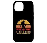 Retro Hide & Seek World Champ Bigfoot Sun Believe! Coque pour iPhone 15