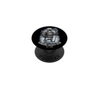 Retro Hockey Penguin Club Athlète Patinage sur Glace PopSockets PopGrip Adhésif