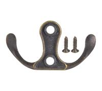 Retro Hook Hanger Elegant Vintage Style Wall Mounted Clothes Hooks for Home Decor Bedroom Living Room Zinc Alloy Cyan Bronze 10Pcs