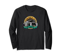 Retro Hot Rod Racing Classic Car Manche Longue