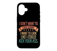 Retro I Don't Want to Look Skinny - Entraînement Vintage Coque pour iPhone 16