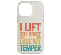 Rétro I Lift So I Dont Lose My Temper - Entraînement Amusant Coque pour iPhone 14 Pro Max
