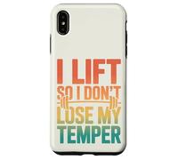 Rétro I Lift So I Dont Lose My Temper - Entraînement Amusant Coque pour iPhone XS Max