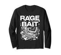Rétro I Love Rage Baiting Funny Internet Troll Manche Longue