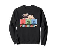Retro I Nap PERIODIQUEMENT Carlin Mom Dressage Chien Papa Science Sweatshirt