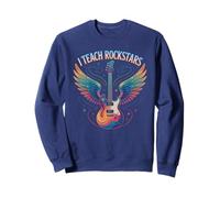 Retro I Teach Rock Stars Teacher Choir Squad Music Motivate Sweatshirt