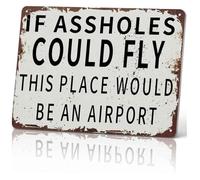 Retro If Nuisances Had Wings Vintage Tin Decor 8x12 Inch | Thoughtful gift for sarcastic friend coworker boss