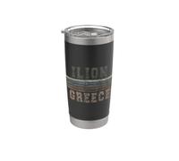 Retro Ilion Grèce Gobelet isotherme en acier inoxydable double paroi