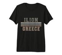 Retro Ilion Grèce T-Shirt Haut de Gamme