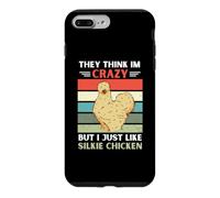 Rétro : Ils pensent Que Je suis Fou, mais J'aime Juste Silkie Chicken Coque pour iPhone 7 Plus/8 Plus