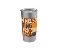 Rétro I'm Nelson Doing NELSON Things Funny Birthday Joke Gobelet isotherme en acier inoxydable double paroi