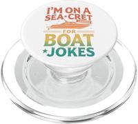 Retro I'm on A Sea-Cret Mission pour des blagues sur Les Bateaux PopSockets PopGrip pour MagSafe