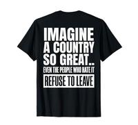 Retro Imagine A Country So Great (à l'arrière) T-Shirt