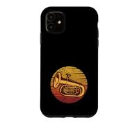 Rétro Instrument Euphoniste Euphoniste Joueur Euphonium Coque pour iPhone 11