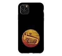 Rétro Instrument Euphoniste Euphoniste Joueur Euphonium Coque pour iPhone 11 Pro Max