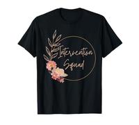 Retro Intervention Squad Teacher Program EIP Teacher Floral T-Shirt