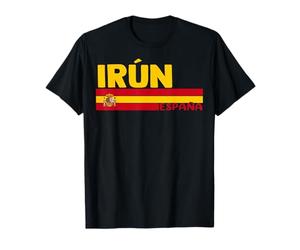 Rétro IRÚN Ville Espagne Vintage Esthétique Vacances d'été T-Shirt