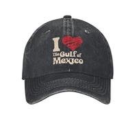 Rétro j’aime le du Mexique casquettes de baseball unisexe en coton en détresse Snapback chapeau en plein air toutes les saisons voyage cadeau casquettes chapeau coton, pour toutes les saisons