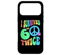 Rétro J'Ai survécu à Mes années 60 Deux Fois 70e Anniversaire et réunion des années 1960 Coque pour iPhone 17 Pro Max