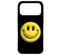 Rétro Jaune Sourire Visage Fun Happy Face Classique Positive Humeur Coque pour iPhone 17 Pro Max