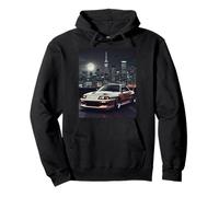 Rétro JDM Japonais Domestic Market Tokyo Skyline Night Scene Sweat à Capuche
