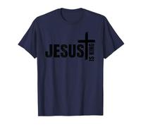 Rétro Jésus est Roi chrétien - Verset de la Bible Foi Religieuse T-Shirt