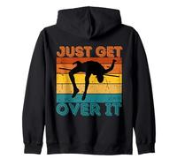 Retro Just Get Over It Pole Vault Vintage Pole Vaulting Sweat à Capuche