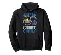 Retro Juste Un garçon Qui Aime Les Jeux et Les Ramen Retro Gamer Sweat à Capuche