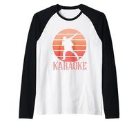 Rétro Karaoké Chant Concert Vintage Interprète Chanteur Manche Raglan