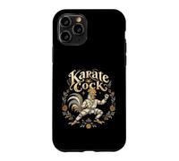 Retro Karaté Coq Coq Arts Martiaux Fighter Coque pour iPhone 11 Pro