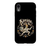 Retro Karaté Coq Coq Arts Martiaux Fighter Coque pour iPhone XR