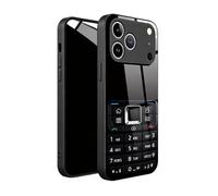 Retro Keypad Phone Case for iPhone - Nostalgic Keypad Design, Full Coverage Anti-Drop Phone Case for iPhone 17 16 15 14 13 Pro Max, Glossy Glass Finish (Black,17 Air)