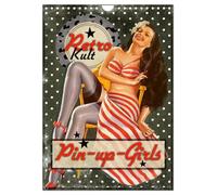 Retro Kult Pin-up-Girls (Wandkalender 2026 DIN A4 hoch), CALVENDO Monatskalender: Nostalgische Pin-ups im Vintage-Stil