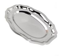 Retro Lace Stainless Steel Tray 26cm Oval