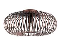 TRIO, Plafonnier, Johann 1xE27, max.60,0 W Corps: metal, cuivre ancien Ø:40,0cm, H:17,0cm IP20