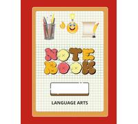 Retro LanguageArts Notebook - Wide-Ruled Composition Book (8.5×11in,120Pages): 90s grid-paper cover with bubble letters & motivational stickers • Fun for elementary & middle school