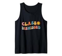 Retro Last Day of School Graduation Groovy Class Remissed Débardeur