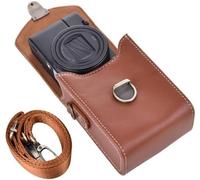 Retro Leather Camera Case for Sony RX100 & HX Series for Ricoh GR III II/Canon G7X II/G7X II/SX720/SX730/SX740/G9X/G9X II.[J64]