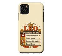Rétro Leo Horoscope Traits de Personnalité Drôle Signe de Feu Coque pour iPhone 11 Pro Max