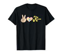 Rétro Léopard Peace Cœur Karma Boho Spirituel T-Shirt