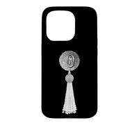 Rétro Lettre Initiale Monogramme Burlesque Pâtie Alphabet O Coque pour iPhone 15 Pro