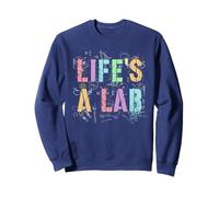 Retro Life's a Lab Physics Trip Teacher Inspire Stud Sweatshirt