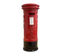 Retro London Mailbox Bank, Red Metal Money Bank, Vintage Mailbox Saving Bank, London Mailbox Decor Bank, Decorative Red Money Box, Unique Money Box for Adults Kids