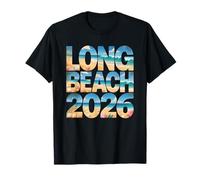 Rétro Longue Plage 2026 Vacances Vol Vacances Maman Fille T-Shirt