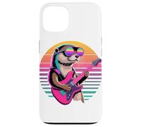Rétro Loutre de Mer Guitariste Loutres Guitare Coque pour iPhone 13