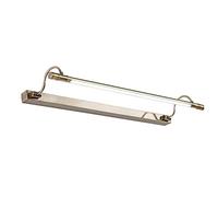 Rétro lumière Avant de Miroir, Miroir de Salle de Bains Allume la lumière d'image à LED avec 180 ° Rotatif; Tête de Lampe, Blanc Chaud 3000K, Armoire à Miroir en métal Bronze, lumières pour hôtel de