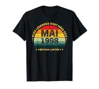 Retro Mai 1998 Édition limitée 28 Ans 28e Anniversaire T-Shirt
