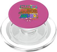 Retro Maid of Honor Squad Leopard Bride Wedding Demoiselle d'honneur PopSockets PopGrip pour MagSafe