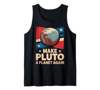 Rétro Make Pluton a Planet Again Distressed Texas Space Débardeur